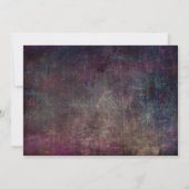 私たちと一緒に祝おう マルチカラー グランジ手書き 招待状 (裏面)