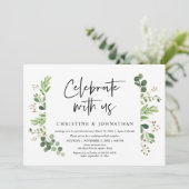 私たちと一緒に祝おう、結婚式の秘密の誓いパーティー 招待状 (スタンド正面)