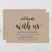 私たちと一緒に祝おう, 結婚式の秘密結婚招待状 招待状 (正面/裏面)