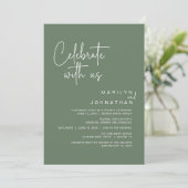 私たちと一緒に祝おう、結婚後の食事会 招待状 (スタンド正面)