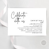 私たちと一緒に祝おう、結婚後アフターウェディングエロープメントパーティ 招待状