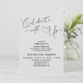 私たちと一緒に祝おう - 軽いグレー - 受付のみ 招待状 (スタンド正面)