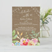 私たちと一緒に祝おう、麻布と花と光を添えて 招待状 (スタンド正面)