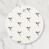 私たちと一緒に祝ってくれてありがとう、スズメハチドリ フェイバータグ (裏面)