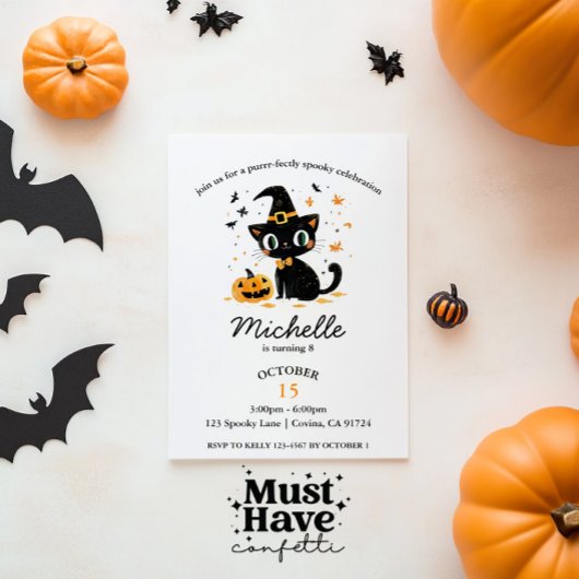 私たちと一緒に立派な不気味子供の誕生日猫 シーズンカード