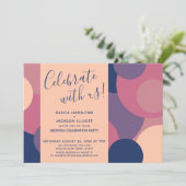 私たちと一緒に色鮮やかなサークルのレセプションのみ 招待状 (スタンド正面)