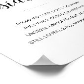 私たちと共に歩く　エレガントな結婚式の追悼看板 ポスター (角)