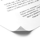 私たちと共に歩く 追憶の詩 名前 結婚式 ポスター (角)