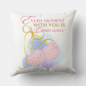 私たちと共に過ごす瞬間は、さくらんぼおいしい クッション (裏面)