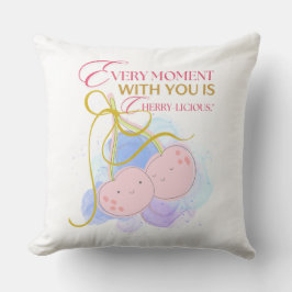 私たちと共に過ごす瞬間は、さくらんぼおいしい クッション