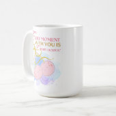 私たちと共に過ごす瞬間は、さくらんぼおいしい コーヒーマグカップ (正面左)