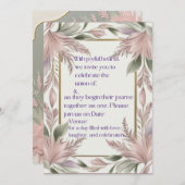 私たちと愛を祝おう 招待状 (正面/裏面)