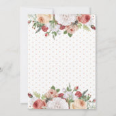 私たちと | 手書き風スタイルのスクリプトとローズの結婚式 招待状 (裏面)