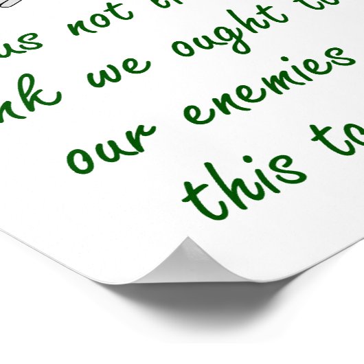 私たちにそ聞れ – 許し引用文 ポスター (角)