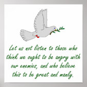 私たちにそ聞れ – 許し引用文 ポスター (正面)