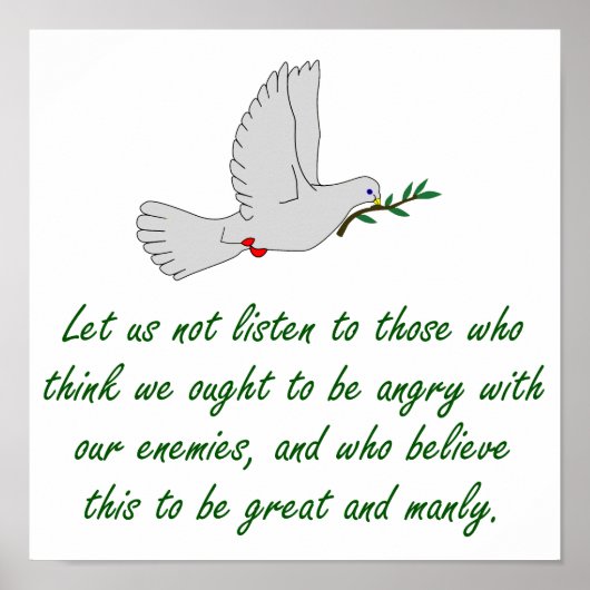 私たちにそ聞れ – 許し引用文 ポスター (正面)