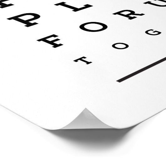 私たちにとって最適な場所は一緒に目のチャートである ポスター (角)