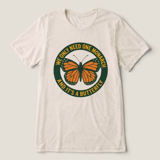 私たちには君主は一人で十分 それはAだけなのよ トライブレンドTシャツ (デザイン正面)