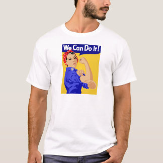私たちにもできます!ロージー・ザ・リベッター第二次世界大戦ポスター Tシャツ
