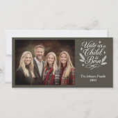 私たちに子供は写真の生まれクリスマスカードである シーズンカード (正面)