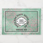 私たちに1番目の飲み物を持って – DRINK MEミント結婚式の引き出物 リキュールボトルラベル (シングルラベル)