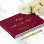 私たちのお気に入りの人々写真ブルゴーニュ結婚ーズ ゲストブック