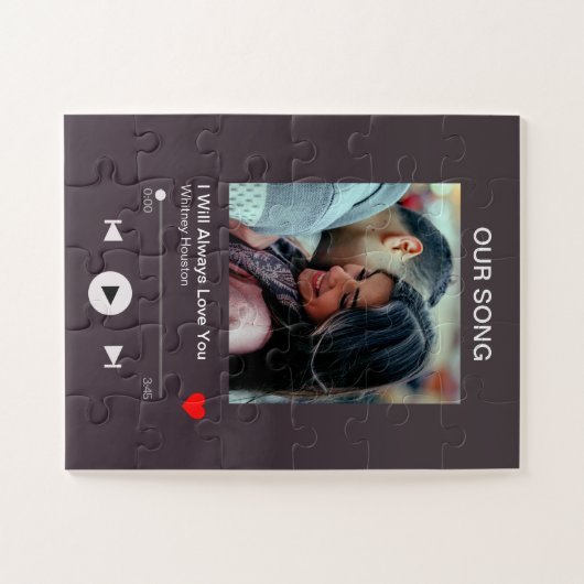 私たちのお気に入りの歌 – カスタム写真 ジグソーパズル (横)