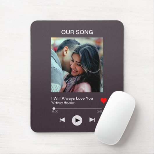 私たちのお気に入りの歌 – カスタム写真 マウスパッド (マウス)