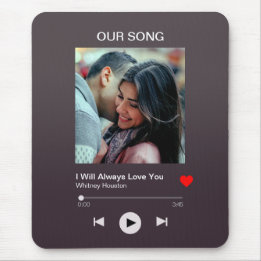 私たちのお気に入りの歌 – カスタム写真 マウスパッド