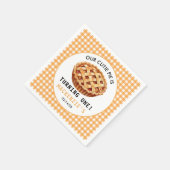 私たちのかわいこちゃんパイの1歳の誕生日 スタンダードカクテルナプキン (角)