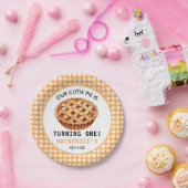 私たちのかわいこちゃんパイの1歳の誕生日 ペーパープレート (パーティー)