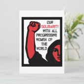 私たちのすべての進歩的な女性との連帯 招待状 (スタンド正面)