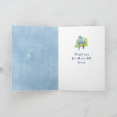 私たちのためにしてくれたすべてのことに感謝 - インコのカップル サンキューカード (内部)