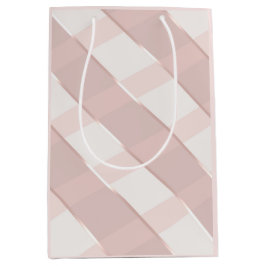 私たちのために子供のピンクのストライプ ミディアムペーパーバッグ