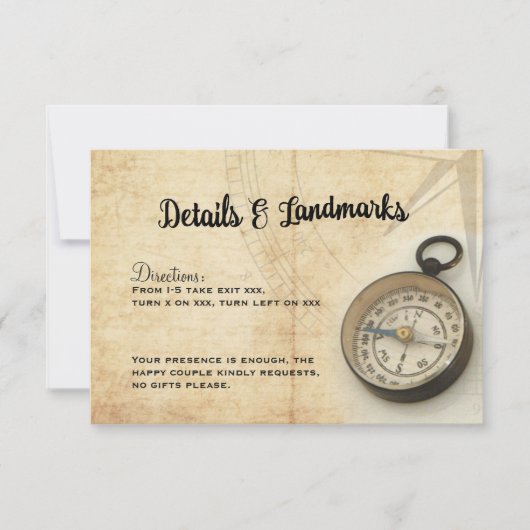 私たちのアドベンチャーはアニバーサリー詳細カードを継続 招待状 (正面)