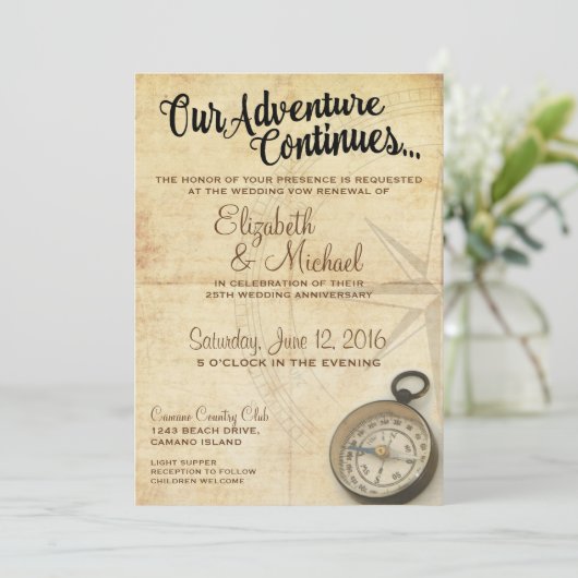 私たちのアドベンチャーは記念日を続ける招待状 招待状 (スタンド正面)