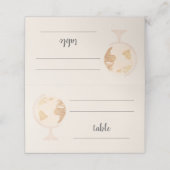 私たちのアドベンチャーワールドグローブマップトラベル結婚金ゴールド プレイスカード (外部開封)