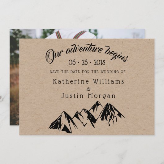 私たちのアドベンチャー⎥は日付の写真カードを保存し始める (正面/裏面)