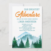 私たちのアドベ素晴らしントベイビーシャワー 招待状 (正面)