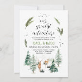 私たちのアドベ素晴らしントベイビーシャワー 招待状 (正面)