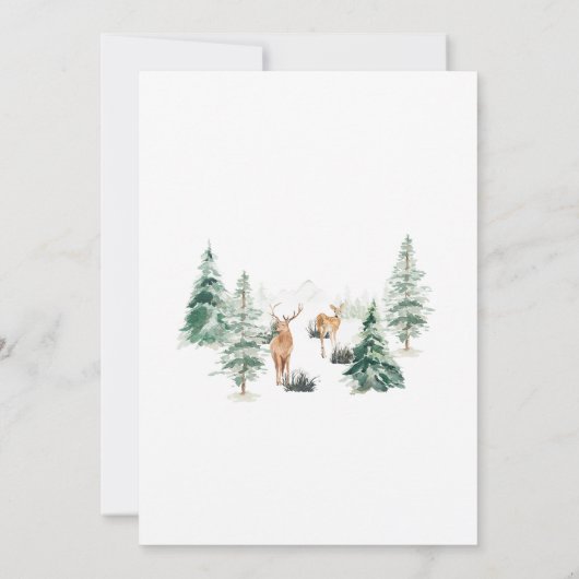 私たちのアドベ素晴らしントベイビーシャワー 招待状 (裏面)