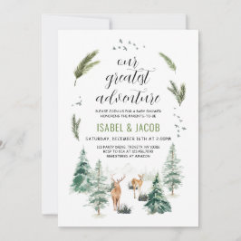 私たちのアドベ素晴らしントベイビーシャワー 招待状