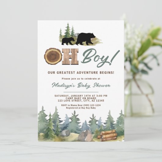 私たちのアドベ素晴らしントマベビーベイビーシャワー 招待状 (スタンド正面)