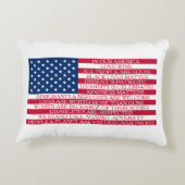 私たちのアメリカの枕で アクセントクッション (裏面)