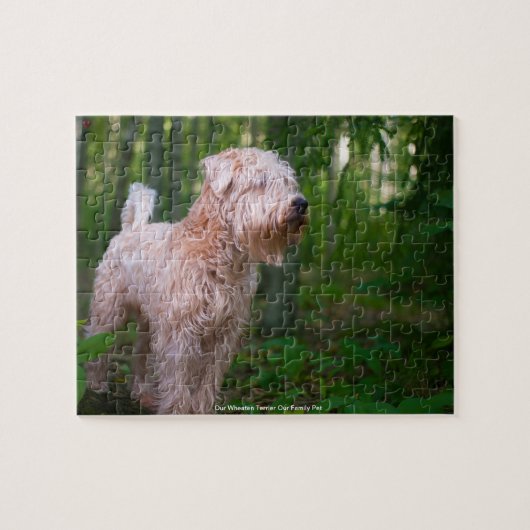 私たちのウィートテリア私たちの家族ペット ジグソーパズル (横)