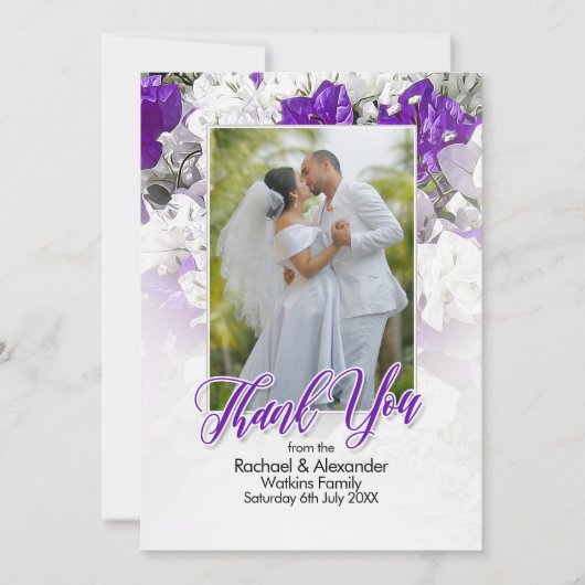 私たちのウェディングカー祝ドをありがとう 招待状 (正面)