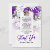 私たちのウェディングカー祝ドをありがとう 招待状 (裏面)