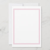 私たちのウェディング ダスティーローズ モダンエレガントウェディング 招待状 (裏面)