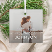 私たちのエレガント初めてのクリスマスの台本はMr. ガラスオーナメント