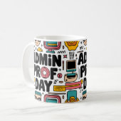 私たちのオフィスのスーパースター コーヒーマグカップ (正面左)